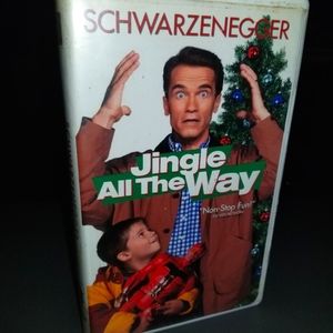 Jingle All the Way VHS Film Movie Christmas Holiday 90's Retro Electronics Tape